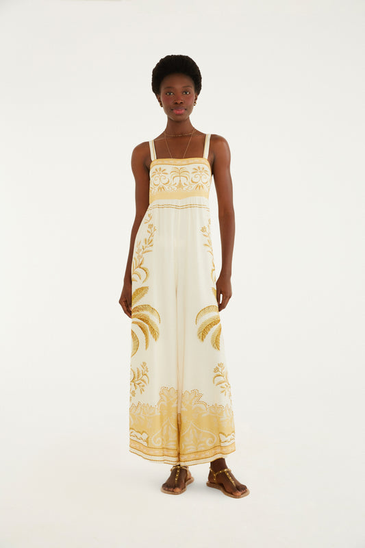 Jumpsuit Estampado paisaje tropical