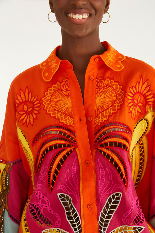 Camisa Richelieu Cobogó Artesanal