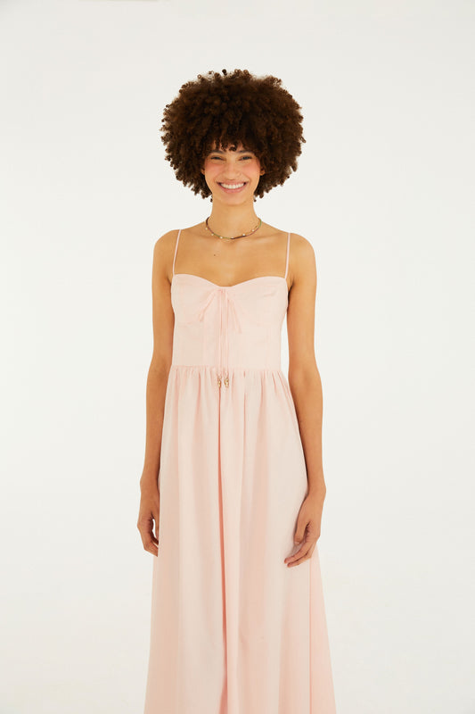 Vestido Midi Rosé