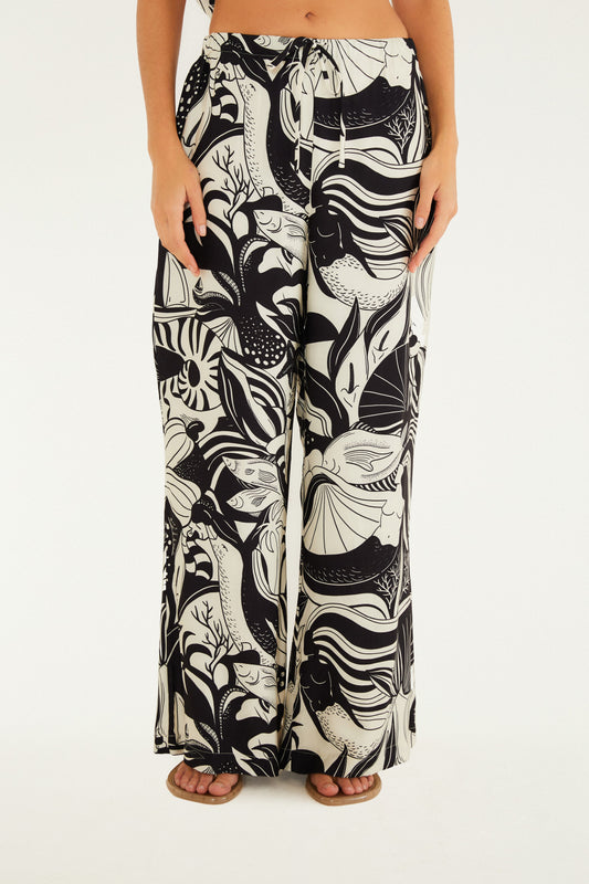 Pantalones de fiesta Estampado marino