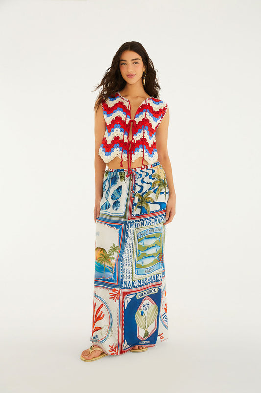 Blusa Crochet Mar de Sol