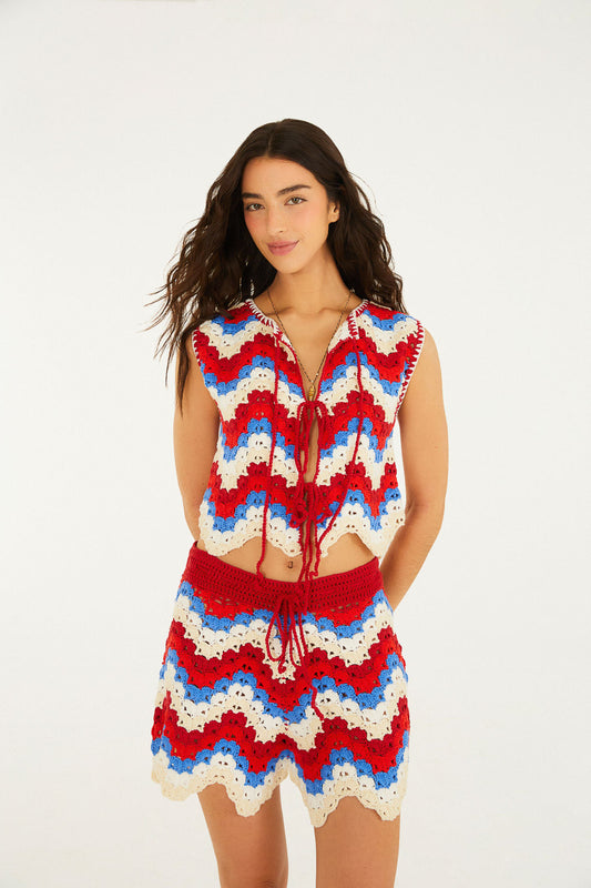 Bermudas Crochet Sun Tide