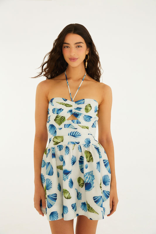 Vestido Corto Concha Litoral