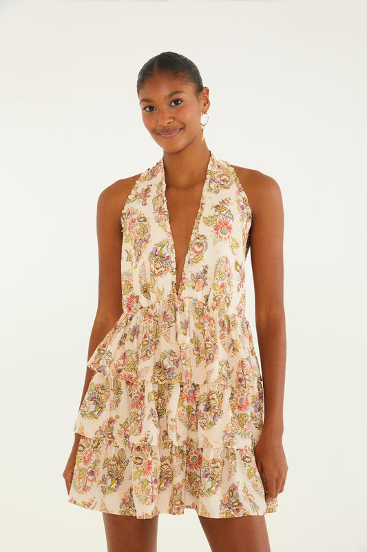 Vestido corto Estampado floral Raiana