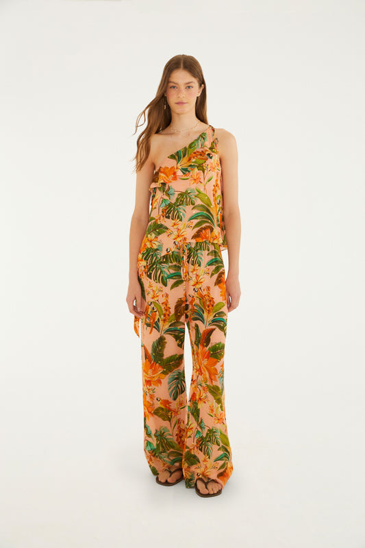 Blusa Estampada Cantos de Pájaros