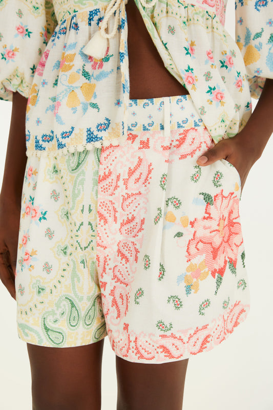 Shorts Estampados borde de bandana