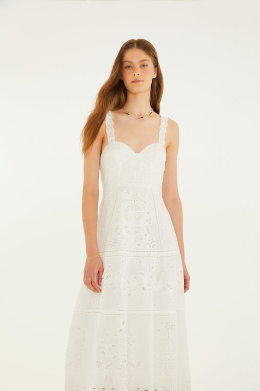 Vestido Richelieu Estampado floral de Mariana