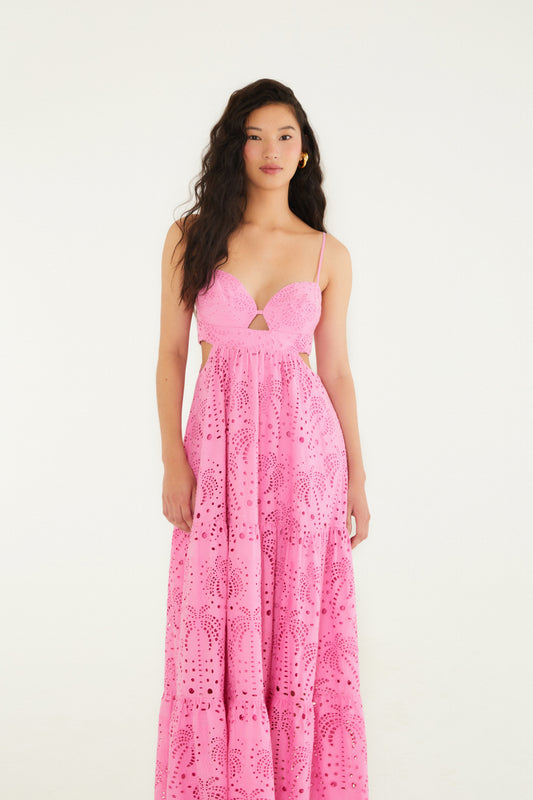 Vestido Midi Tropical Laise