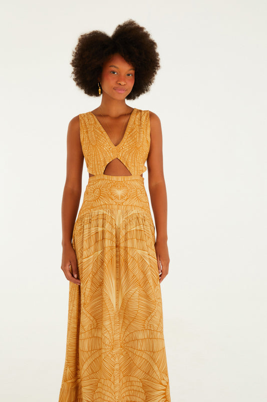 Vestido Midi Cobogó Paja