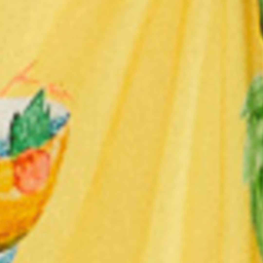 Vestido de Nudo Estampado Cóctel Amarillo