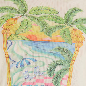 Blusa de tul Estampado paisaje solar