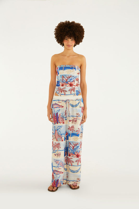 Pantalones Estampados Diario de Verano