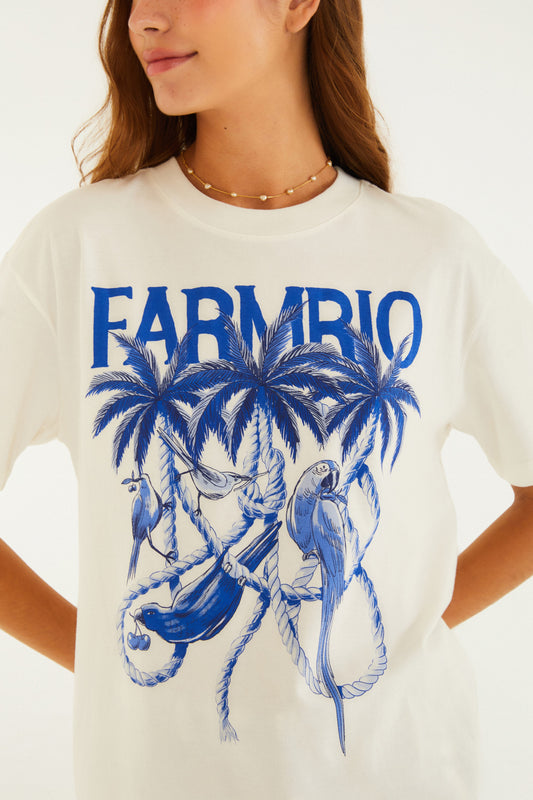 T-Shirt mediana Cuerdas y pájaros