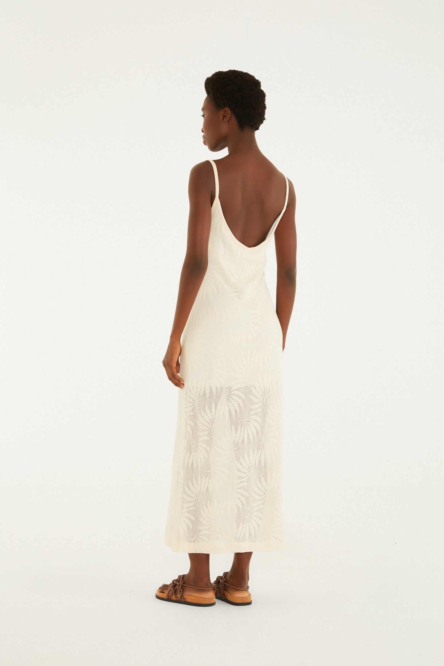 Vestido corto de encaje