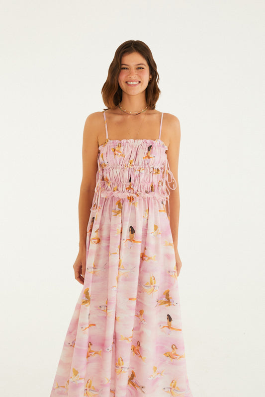 Vestido Estampado pez volador