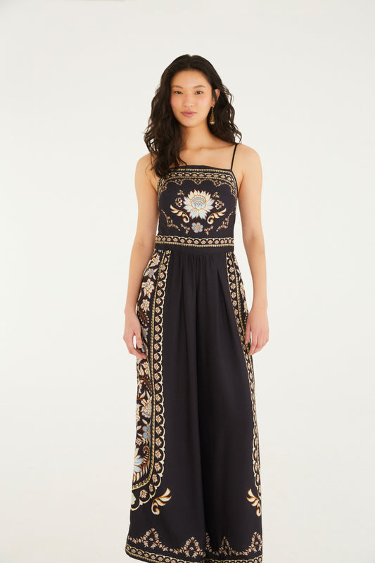 Jumpsuit Pantalona Estampado Daniela