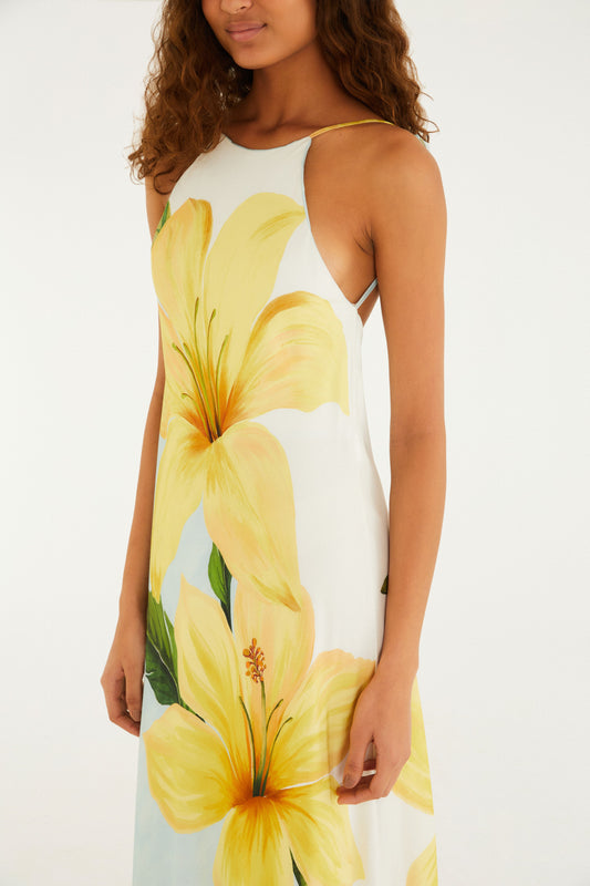 Vestido Largo Estampado Floral Samanta