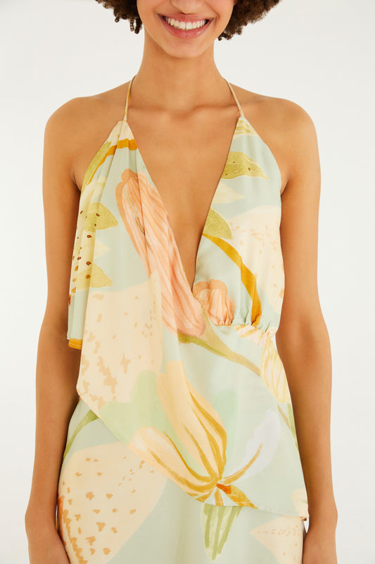 Vestido Corto Estampado Florie
