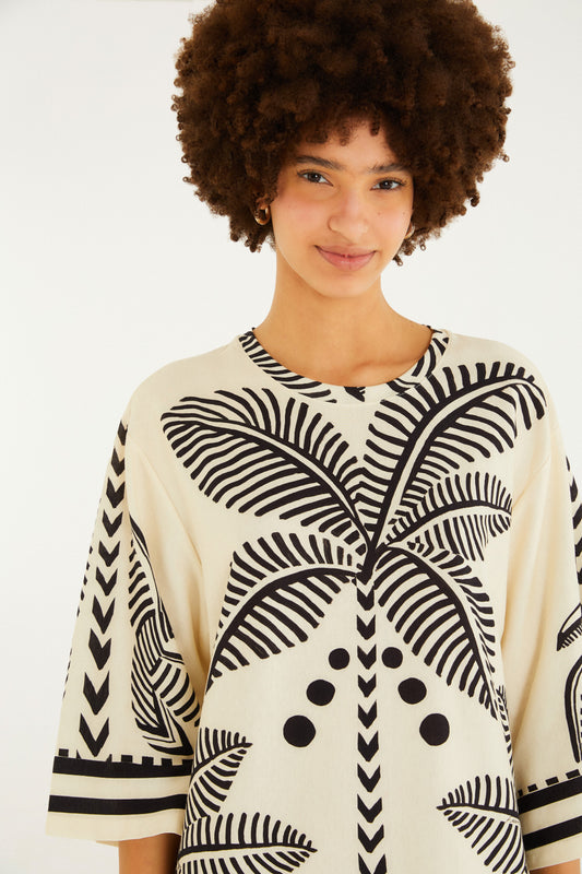 Vestido T-Shirt Big Listra Tropical