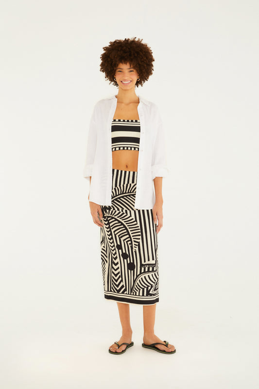 Top Double Estampado Listra Tropical