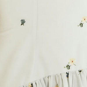 Vestido Cropped Estampado Floral Do Campo