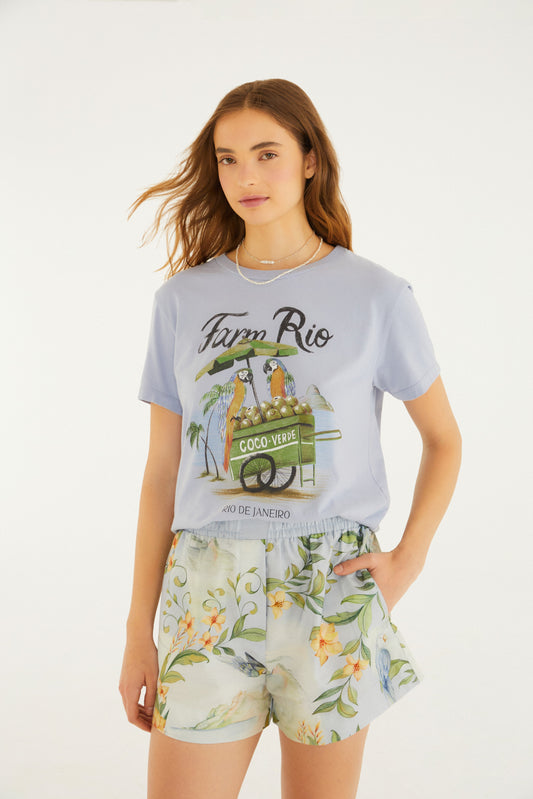 T-Shirt Fit Carrinho De Coco