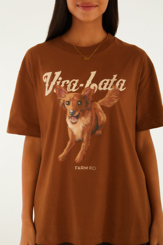 Camiseta Media Vira Lata Raposinha