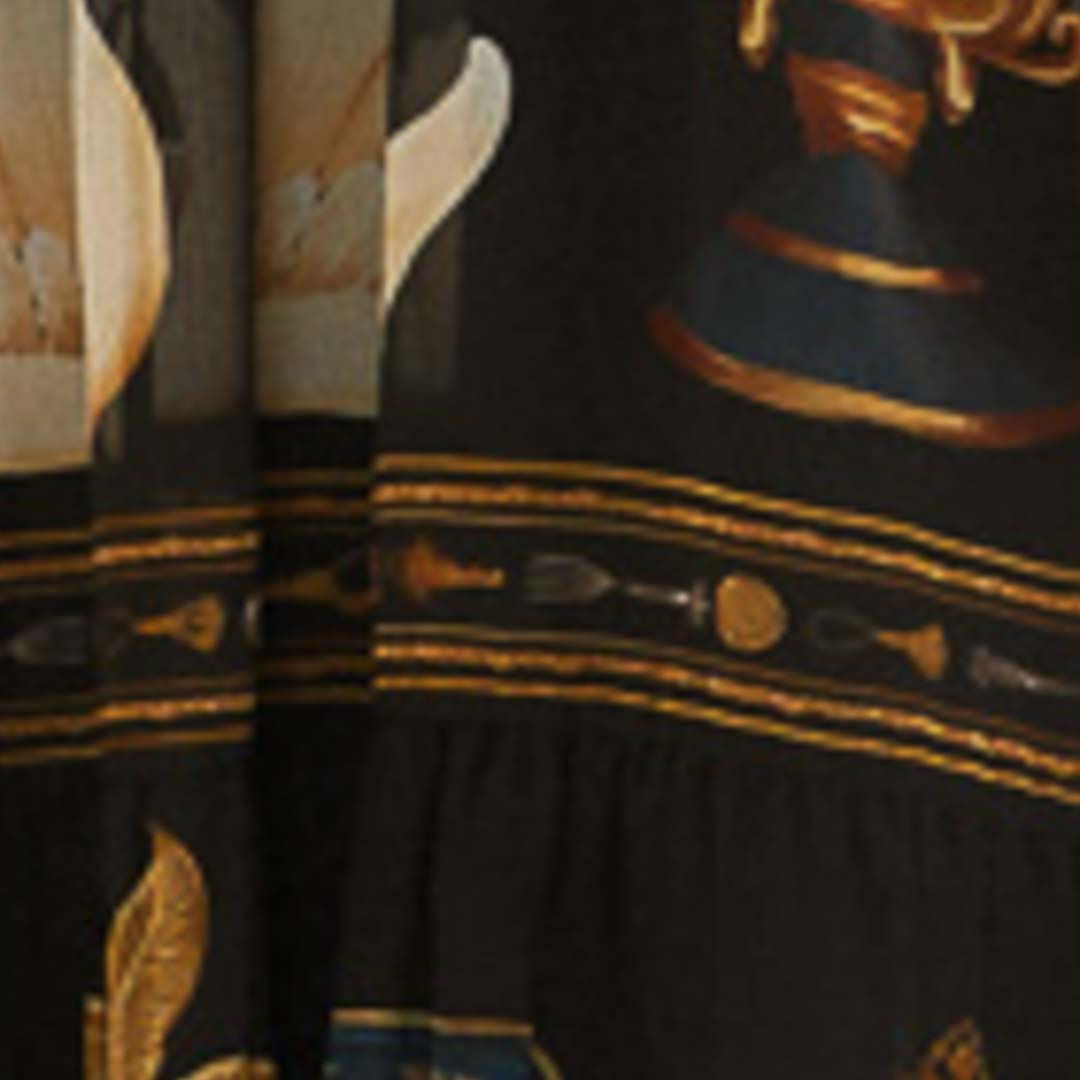 Vestido Longo Estampado Bibelô