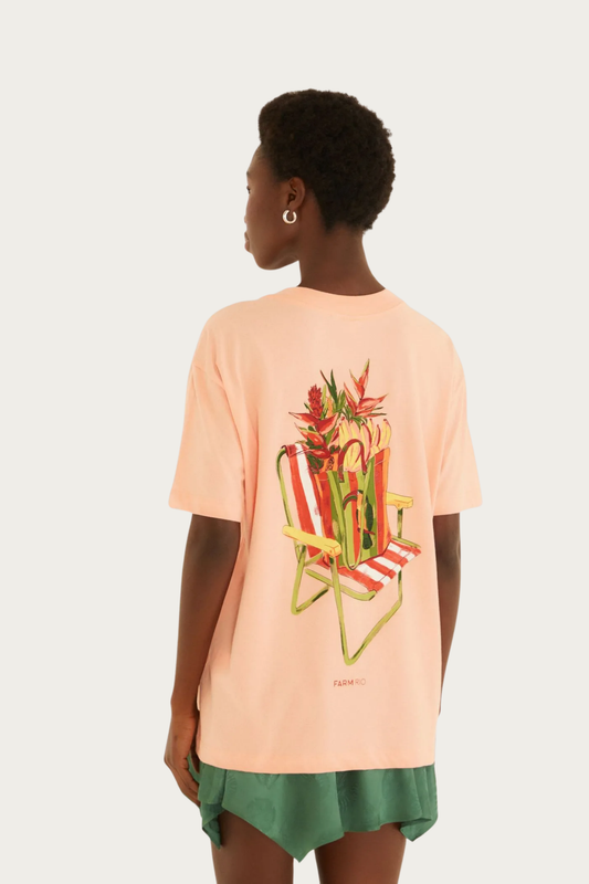 T-Shirt Media Cadeira De Praia