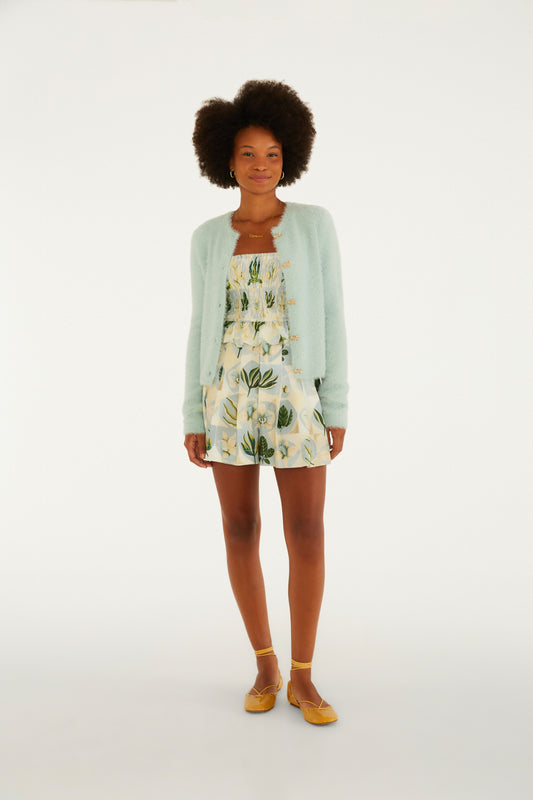 Cardigan Pelinho Curto Slim
