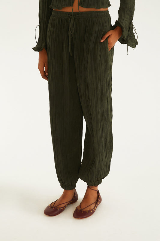 Pantalón Over Franzida