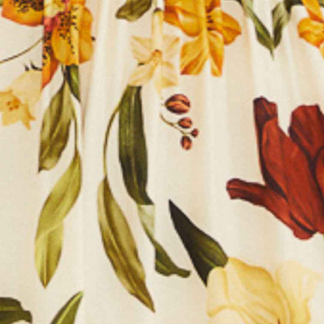 Vestido Largo Estampado Selva De Flor