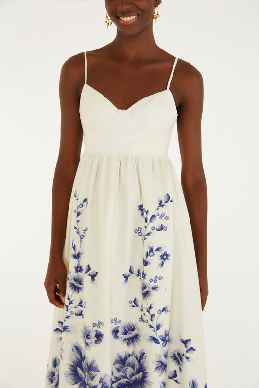 Vestido Cropped Estampado Nara Floral