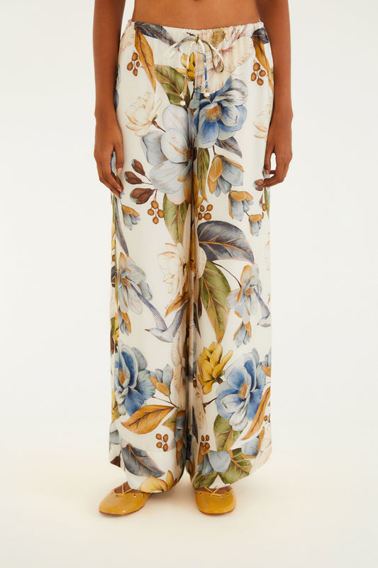 Pantalón Estampada Jardim Guanabara