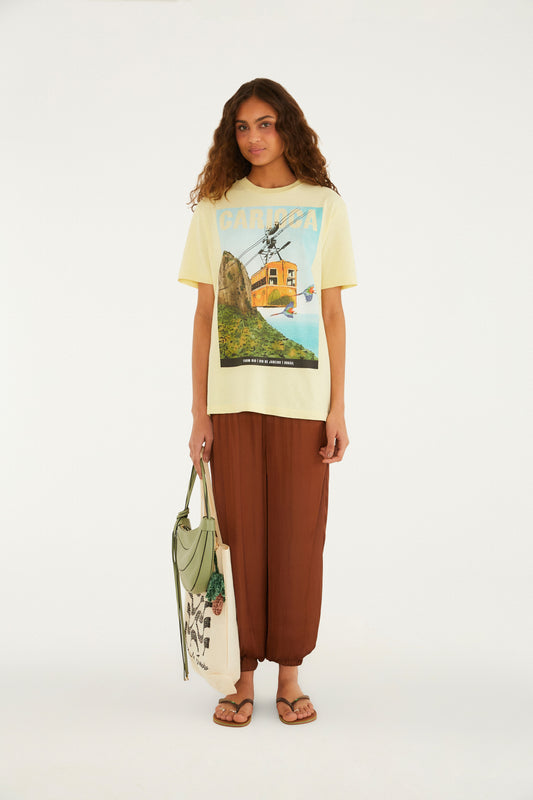 T-Shirt Media Paisagem Carioca Bondinho