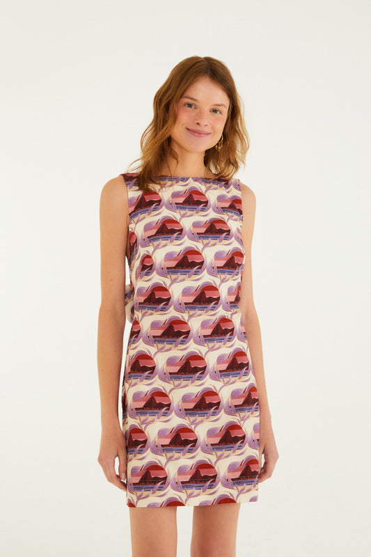 Vestido Corto Estampado Urca