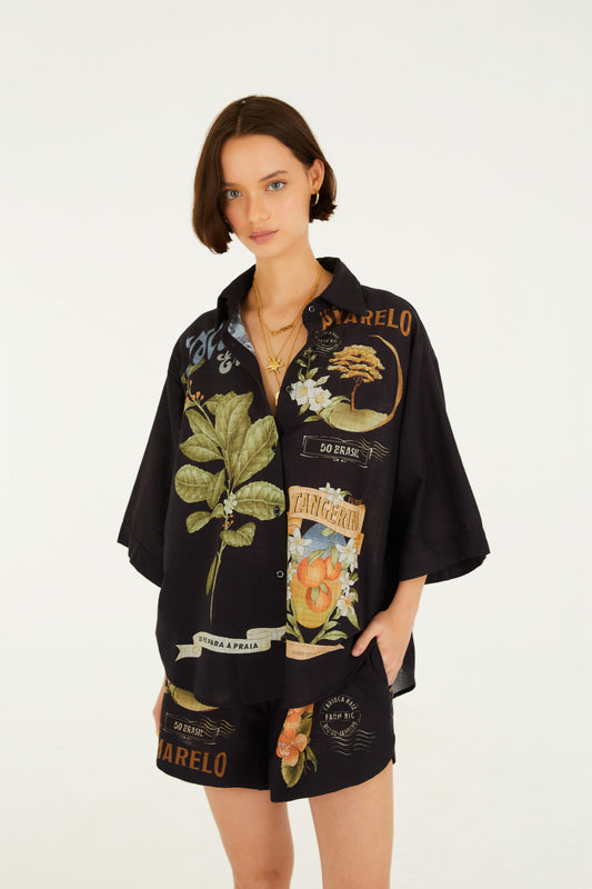 Camisa Estampada Selos Do Brasil