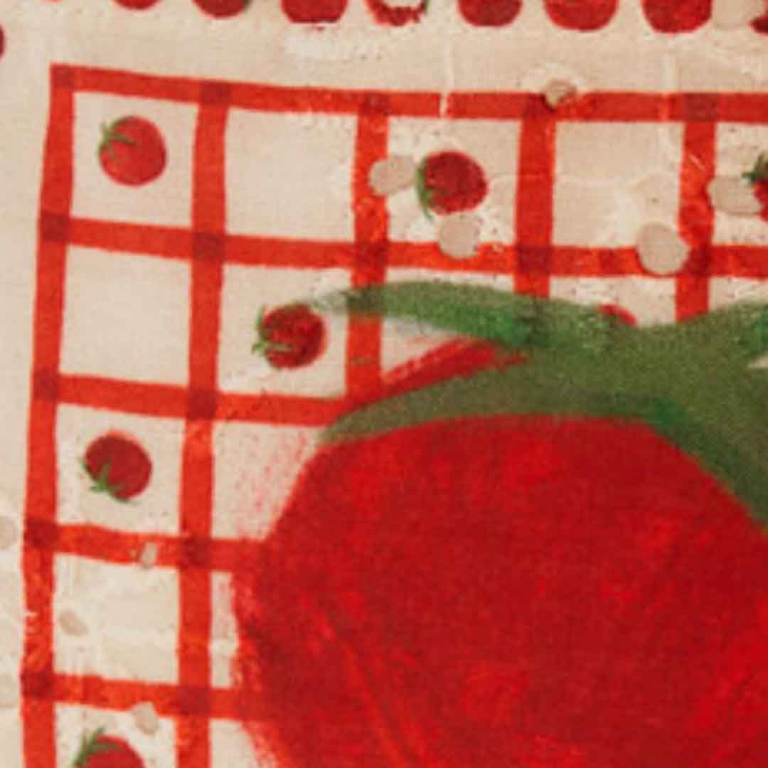 Short Estampado Lenço Tomatinhos