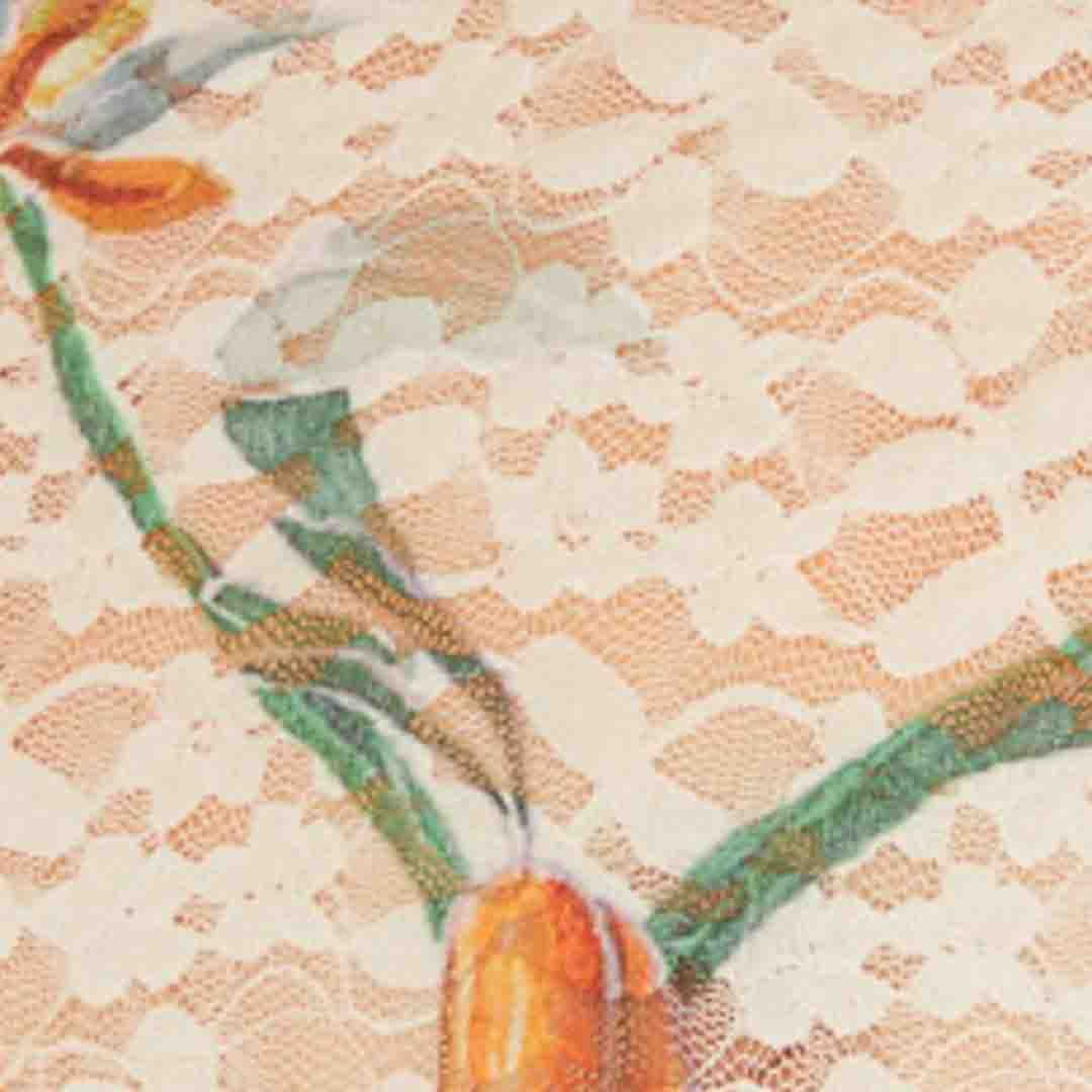 Blusa Encaje Estampada Feira de Legumes