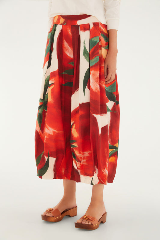 Pantalon Estampado Maxi Tomates