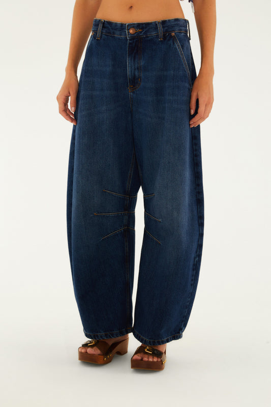 Pantalón Jeans Barrel Karina