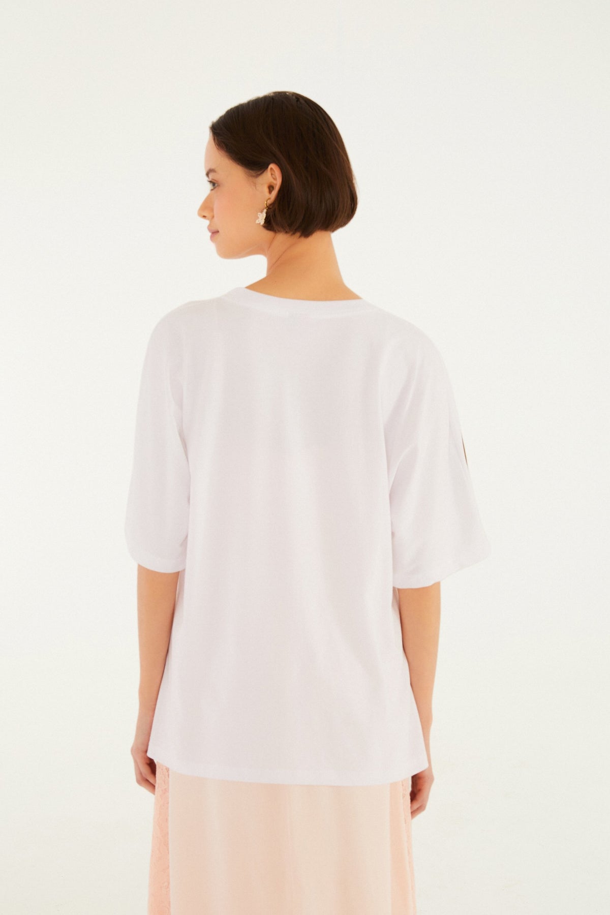 Camiseta Amplia Bonde da Fofoca Off White