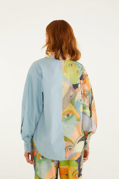 Camisa Estampada Multitud Ana Leovy