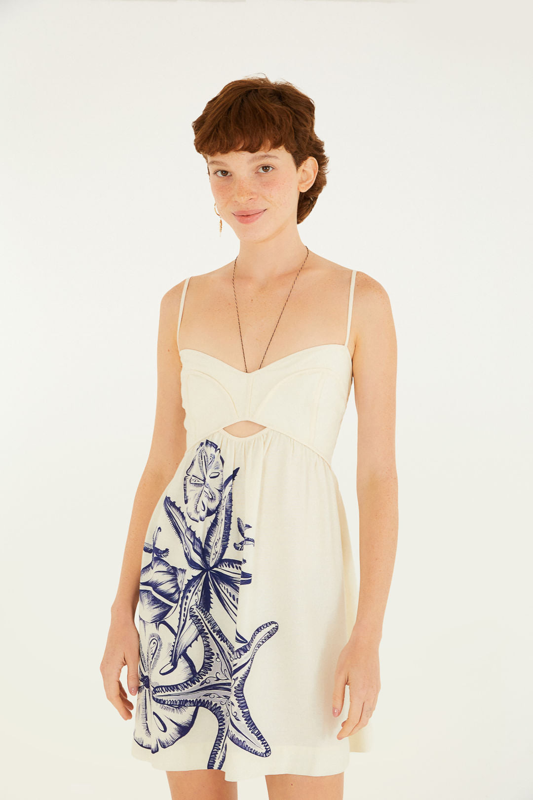 Vestido Corto Estampado Mar de Estrellas