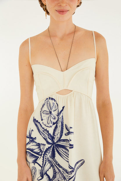 Vestido Corto Estampado Mar de Estrellas
