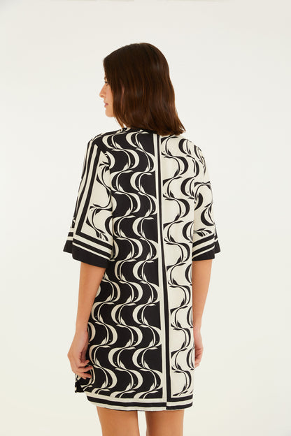 Vestido T-Shirt Estampado Peces