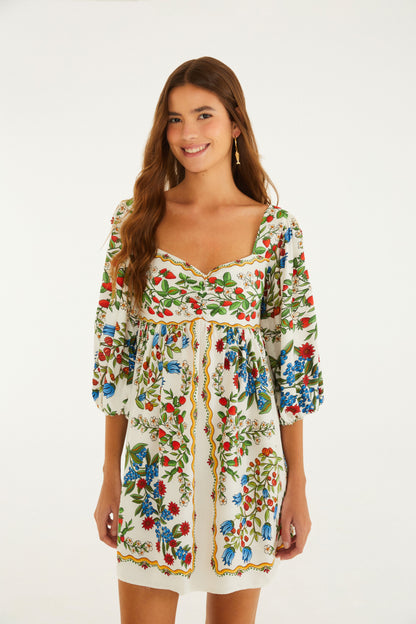 Vestido Corto Estampado Amor de Fruta