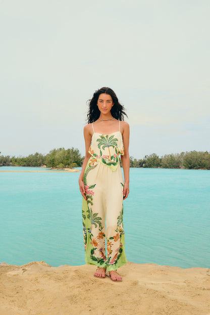 Jumpsuit  Estampado floral natural