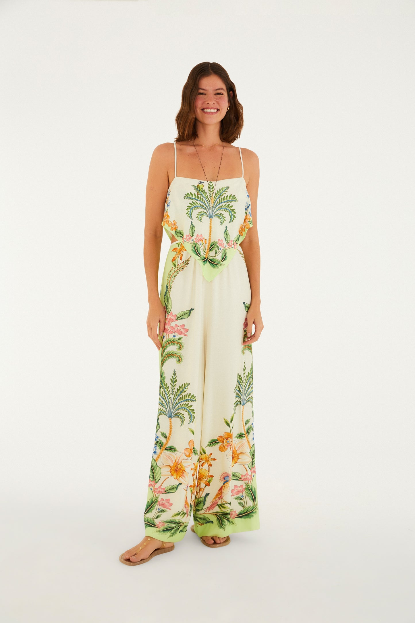 Jumpsuit  Estampado floral natural