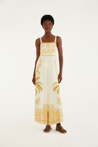 Jumpsuit  Estampado paisaje tropical